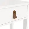 Buy Barcelona Bedside Table with 1 Drawer in White, 5 from Furnituretta