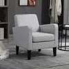 Buy Homcom Modern Accent Chair, Occasional Chair with Rubber Wood Legs, 2 from Furnituretta