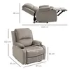 Buy Homcom Microfibre Recliner Armchair, with Adjustable Leg Rest, 3 from Furnituretta