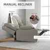 Buy Homcom Microfibre Recliner Armchair, with Adjustable Leg Rest, 4 from Furnituretta