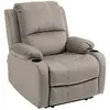 Buy Homcom Microfibre Recliner Armchair, with Adjustable Leg Rest from Furnituretta