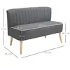 Buy Homcom Modern Double Seat Sofa Loveseat Couch 2 Seater Sofa, 3 from Furnituretta