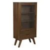 Buy A-Line Display Cabinet with 2 Drawers & 2 Shelves in Smoked Oak from Furnituretta