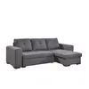 Buy Gianni Storage Chaise Sofa Bed – Grey Linen with Under-Seat Storage from Furnituretta