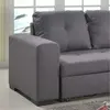 Buy Gianni Storage Chaise Sofa Bed – Grey Linen with Under-Seat Storage, 3 from Furnituretta