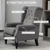 Buy Homcom Retro Accent Chair, Wingback Armchair with Wood Frame, 4 from Furnituretta