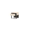 Buy Enna EN-05 Bedside Table – 40 cm in Beige & Black with LED Lighting, 2 from Furnituretta