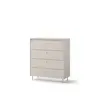 Buy Torino TK-03 Chest of Drawers – 90 cm in Cashmere with Metal Legs from Furnituretta