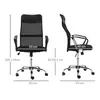 Buy HOMCOM Ergonomic Office Chair Mesh Chair with Adjustable Height Tilt Function Black, 3 from Furnituretta