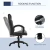 Buy Vinsetto Office Chair Faux Leather Swivel Computer Desk Chair for Home Office with Wheels Armrests Black, 5 from Furnituretta