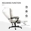 Buy Vinsetto Office Chair, Computer Desk Chair, Fabric Swivel Chair with Adjustable Height and Rolling Wheels for Home Office Work Study, Cream White, 5 from Furnituretta