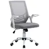 Buy Vinsetto Office Chair, Ergonomic Desk Chair, Executive Computer Chair with 90° Flip-up Armrest and Lumbar Support, Adjustable Height for Home/Office, Grey from Furnituretta