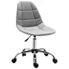 Buy Vinsetto Ergonomic Office Chair with Adjustable Height and Wheels Velvet Executive Chair Armless for Home Study Bedroom Grey from Furnituretta