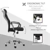 Buy HOMCOM Ergonomic Office Chair Mesh Chair with Adjustable Height Tilt Function Black, 6 from Furnituretta
