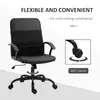 Buy Vinsetto Mesh Office Chair, Faux Leather Desk Chair with Swivel Wheels, Adjustable Height and Tilt Function, Black, 6 from Furnituretta