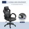 Buy Vinsetto Office Chair Faux Leather Swivel Computer Desk Chair for Home Office with Wheels Armrests Black, 6 from Furnituretta