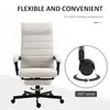 Buy Vinsetto Office Chair, Computer Desk Chair, Fabric Swivel Chair with Adjustable Height and Rolling Wheels for Home Office Work Study, Cream White, 6 from Furnituretta
