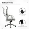 Buy Vinsetto Ergonomic Office Chair, High Back Computer Chair, Mesh Desk Chair with Lumbar Support, Headrest, Wheel, Adjustable Height, Grey, 5 from Furnituretta