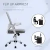 Buy Vinsetto Office Chair, Ergonomic Desk Chair, Executive Computer Chair with 90° Flip-up Armrest and Lumbar Support, Adjustable Height for Home/Office, Grey, 7 from Furnituretta
