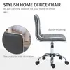 Buy HOMCOM Adjustable Swivel Office Chair with Armless Mid-Back in PU Leather and Chrome Base - Dark Grey, 5 from Furnituretta