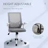 Buy Vinsetto Office Chair, Ergonomic Desk Chair, Executive Computer Chair with 90° Flip-up Armrest and Lumbar Support, Adjustable Height for Home/Office, Grey, 4 from Furnituretta