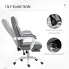 Buy Vinsetto Office Chair, Ergonomic Desk Chair, Fabric Work Study Chair with 155° Reclining Back and Footrest, 5 from Furnituretta