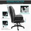 Buy Vinsetto Executive Office Chair, PU Leather High Back Desk Chair with Height Adjustable, Reclining Swivel Computer Chair for Home, Black, 6 from Furnituretta