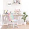 Buy Vinsetto Fluffy Unicorn Office Chair with Mid-Back and Swivel Wheel, Cute Desk Chair, Rainbow Multi-Colored, 2 from Furnituretta