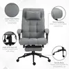Buy Vinsetto Office Chair with Footrest Ergonomic Office Chair with Armrests Lumber Support and Headrest Light Grey, 7 from Furnituretta