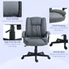 Buy HOMCOM Office Chair, Computer Desk Chair, Mid Back Executive Chair with Adjustable Height and Swivel Rolling Wheels for Home Study, Dark Grey, 7 from Furnituretta