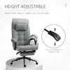 Buy Vinsetto Office Chair with Footrest Ergonomic Office Chair with Armrests Lumber Support and Headrest Light Grey, 4 from Furnituretta