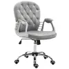 Buy Vinsetto Office Chair, Swivel Desk Chair, Velvet Vanity Chair with Adjustable Height and Rolling Wheels for Home Work Study, Grey from Furnituretta