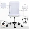 Buy Vinsetto Computer Desk Chair, Mesh Office Chair with Adjustable Height and Swivel Wheels, Armless Study Chair, White, 5 from Furnituretta