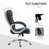 Buy HOMCOM Office Chair Computer Chair Executive Office Chair with Height Adjustable, Comfortable Desk Chair for Home Office Fabric Black, 5 from Furnituretta