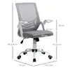 Buy Vinsetto Office Chair, Ergonomic Desk Chair, Executive Computer Chair with 90° Flip-up Armrest and Lumbar Support, Adjustable Height for Home/Office, Grey, 3 from Furnituretta