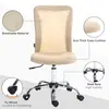Buy Vinsetto Computer Desk Chair, Mesh Office Chair with Adjustable Height and Swivel Wheels, Armless Study Chair, Beige, 4 from Furnituretta