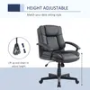 Buy HOMCOM Office Chair, Computer Desk Chair, Mid Back Executive Chair with Adjustable Height and Swivel Rolling Wheels for Home Study, Black, 4 from Furnituretta