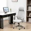 Buy Vinsetto Ergonomic Office Chair, High Back Computer Chair, Mesh Desk Chair with Lumbar Support, Headrest, Wheel, Adjustable Height, Grey, 2 from Furnituretta