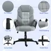 Buy HOMCOM Faux Leather Office Chair - Grey, 5 from Furnituretta