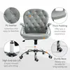 Buy Vinsetto Office Chair Ergonomic 360° Swivel PU Diamante Padded Base 5 Castor Wheels for Home Work Grey, 5 from Furnituretta