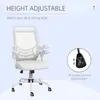 Buy Vinsetto Mesh Office Chair, Computer Desk Chair with Flip-up Armrests, Lumbar Back Support and Swivel Wheels, White, 4 from Furnituretta