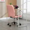 Buy Vinsetto Armless Faux Leather Office Chair - Pink, 7 from Furnituretta
