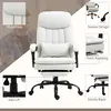 Buy Vinsetto Office Chair, Ergonomic Desk Chair with 6-Point Vibration Massage and Lumbar Heating, Computer Chair with Lumbar Support Pillow, 155° Reclining Back and Footrest, Cream White, 7 from Furnituretta