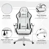 Buy Vinsetto Computer Gaming Chair, PU Leather Desk Chair with Footrest, Swivel Task Chair with 135° Reclining Back and Lumbar Support, PC Chair for Adults, White and Black, 7 from Furnituretta