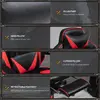 Buy Vinsetto Computer Gaming Chair, Racing Desk Chair with Lumbar Support and Footrest, PU Leather Gamer Chair with Headrest and Swivel Wheels for Home, Red, 7 from Furnituretta