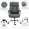 Buy Vinsetto  Office Chair, Fabric Desk Chair, Padded Executive Chair with Adjustable Height, Swivel Wheels, Metal Star Base, Grey, 7 from Furnituretta