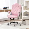 Buy Vinsetto Velvet-Feel Work Chair, with Diamante Back - Pink, 2 from Furnituretta