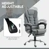 Buy HOMCOM Executive Office Chair, Home Office Chair with Swivel Wheels, Reclining Backrest, Retractable Footrest, Grey, 4 from Furnituretta