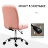 Buy Vinsetto Armless Faux Leather Office Chair - Pink, 4 from Furnituretta