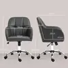Buy HOMCOM Faux Leather Tub Office Chair, with Wheels - Grey, 3 from Furnituretta